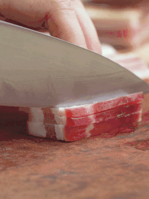 金字淡咸肉切絲。