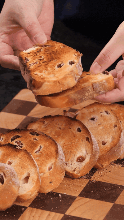 歐包切片，復(fù)烤烤脆