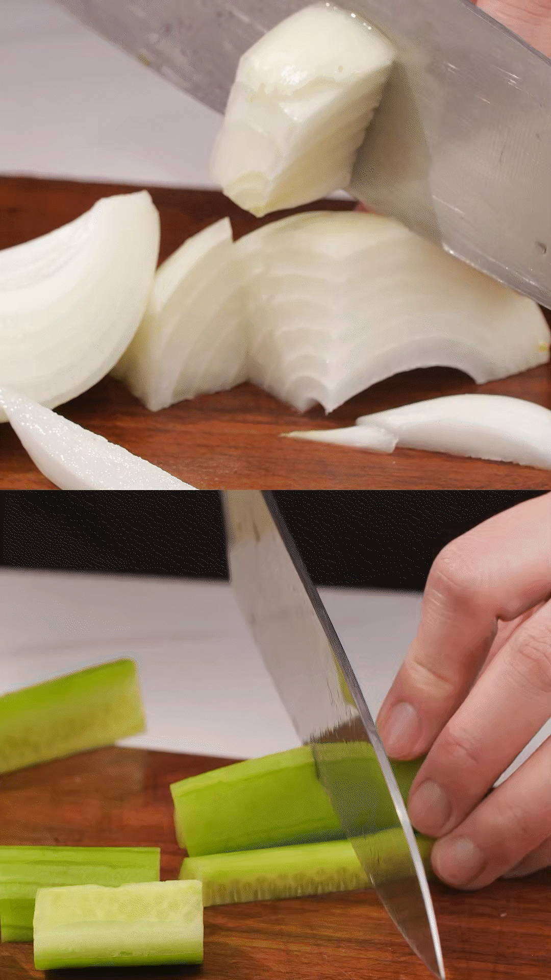 番茄、黃瓜、洋蔥切丁，用適量鹽殺水